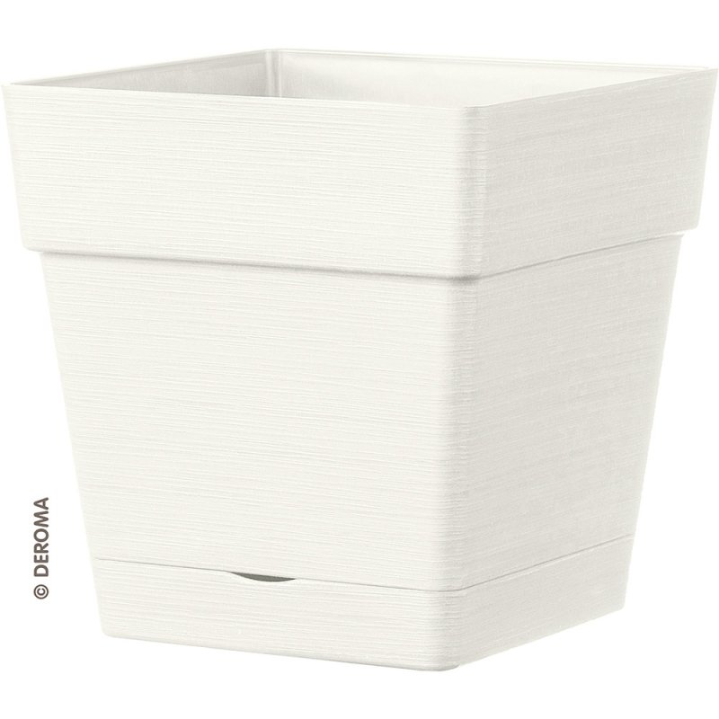 SAVE R square pot white
